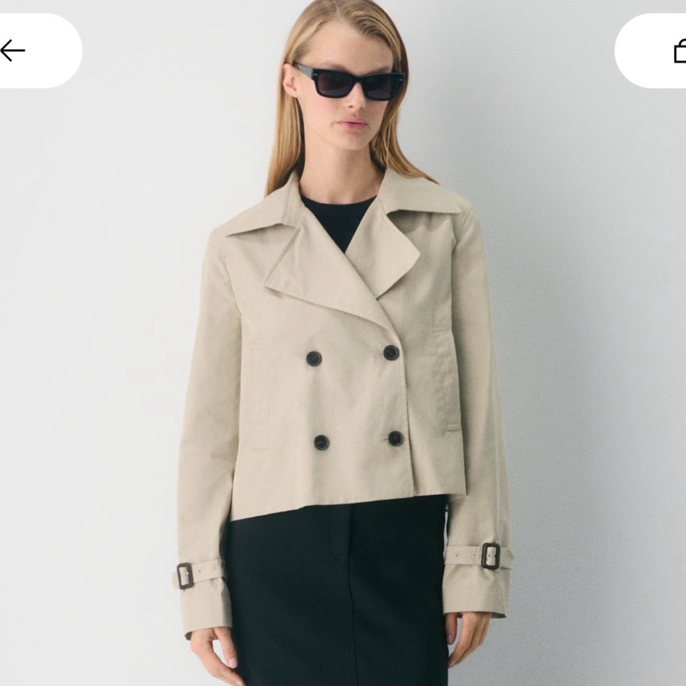 Aritzia esquire trench coat city twill 2xs